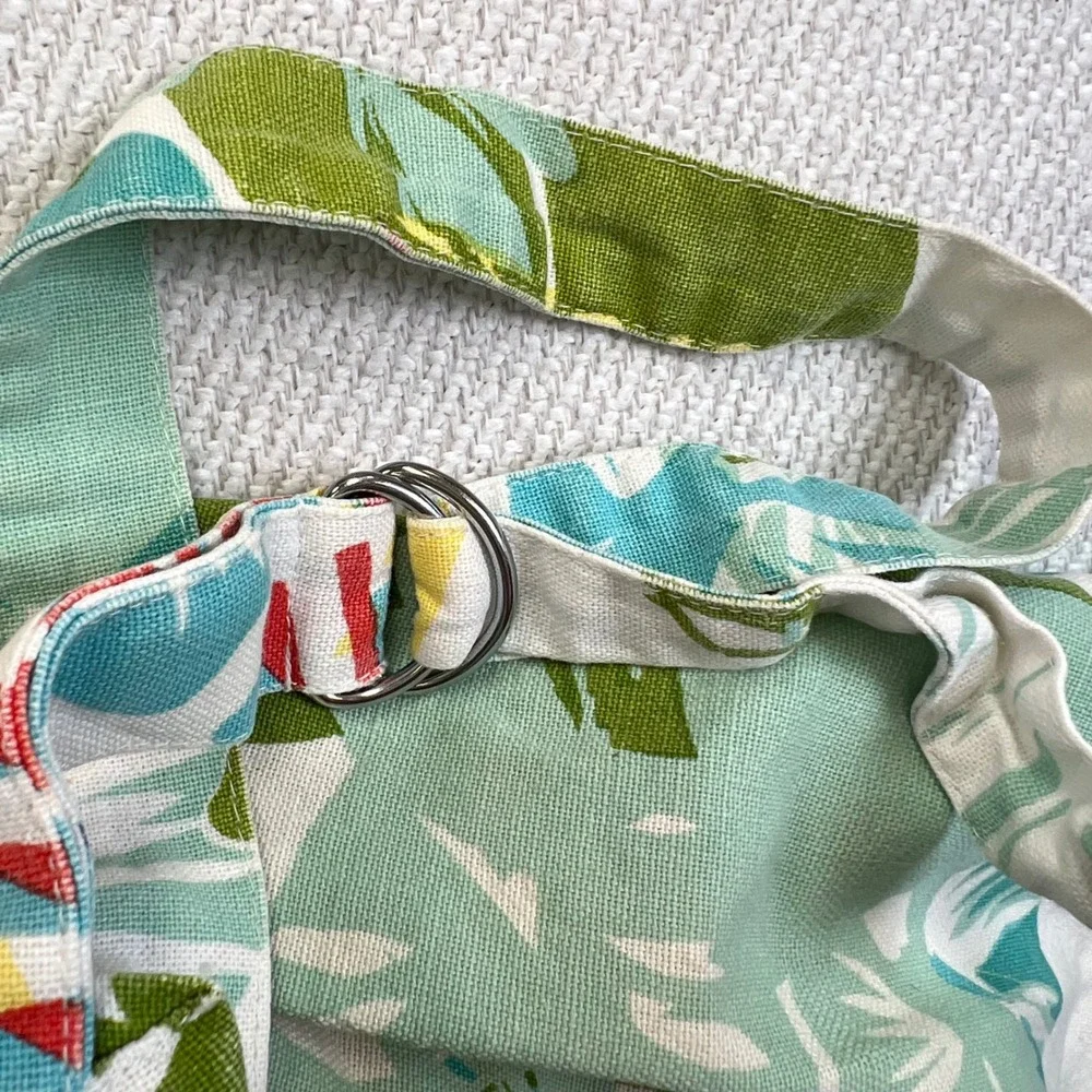 Bib Apron Set 2 OS Multicolor Tropical Blueberry Botanical Cotton Canvas‎ READ